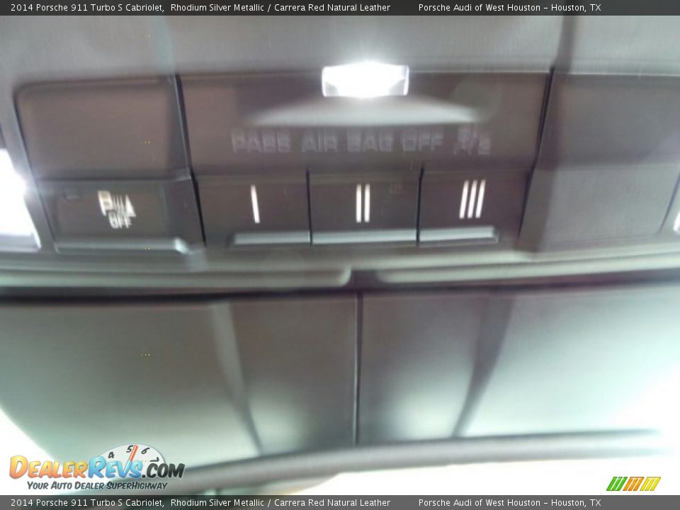 2014 Porsche 911 Turbo S Cabriolet Rhodium Silver Metallic / Carrera Red Natural Leather Photo #18