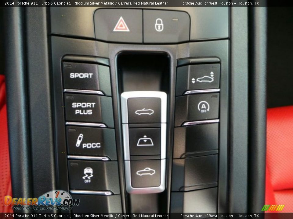2014 Porsche 911 Turbo S Cabriolet Rhodium Silver Metallic / Carrera Red Natural Leather Photo #22