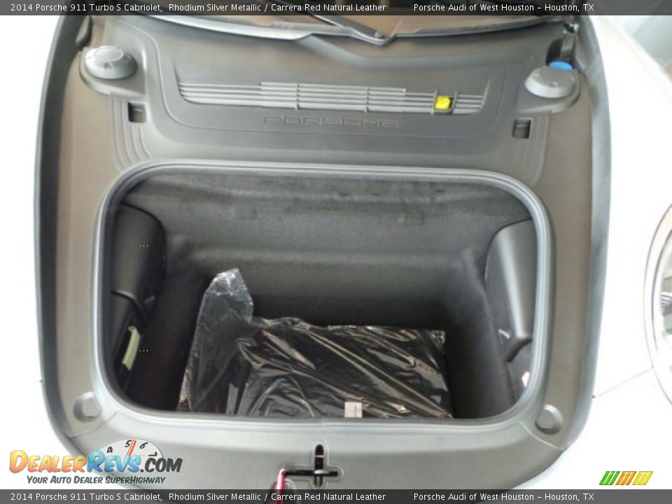 2014 Porsche 911 Turbo S Cabriolet Rhodium Silver Metallic / Carrera Red Natural Leather Photo #27