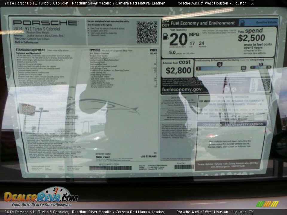 2014 Porsche 911 Turbo S Cabriolet Rhodium Silver Metallic / Carrera Red Natural Leather Photo #28