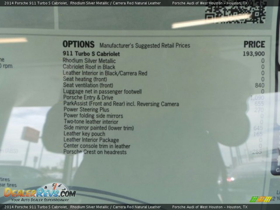 2014 Porsche 911 Turbo S Cabriolet Rhodium Silver Metallic / Carrera Red Natural Leather Photo #29