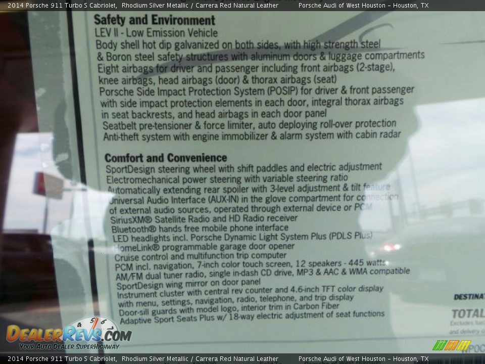 2014 Porsche 911 Turbo S Cabriolet Rhodium Silver Metallic / Carrera Red Natural Leather Photo #31