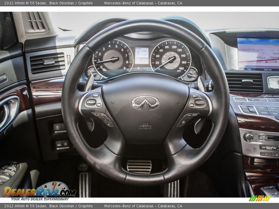 2012 Infiniti M 56 Sedan Steering Wheel Photo #14