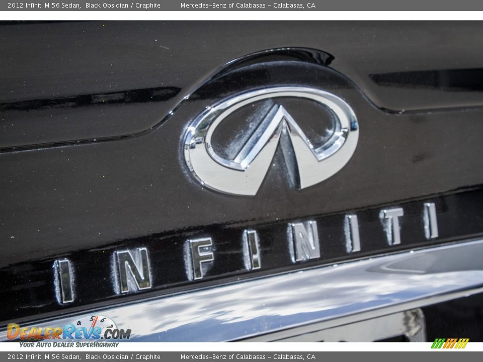 2012 Infiniti M 56 Sedan Black Obsidian / Graphite Photo #29