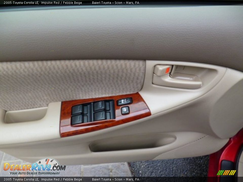 2005 Toyota Corolla LE Impulse Red / Pebble Beige Photo #17