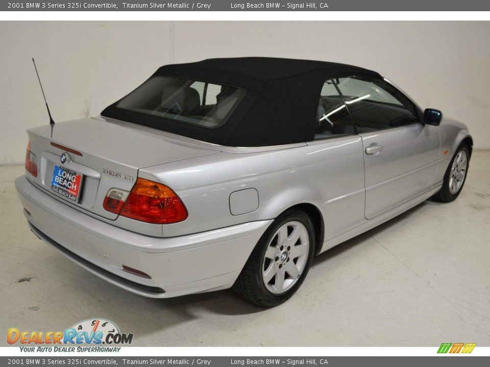 2001 BMW 3 Series 325i Convertible Titanium Silver Metallic / Grey Photo #5