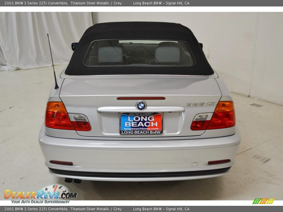 2001 BMW 3 Series 325i Convertible Titanium Silver Metallic / Grey Photo #7