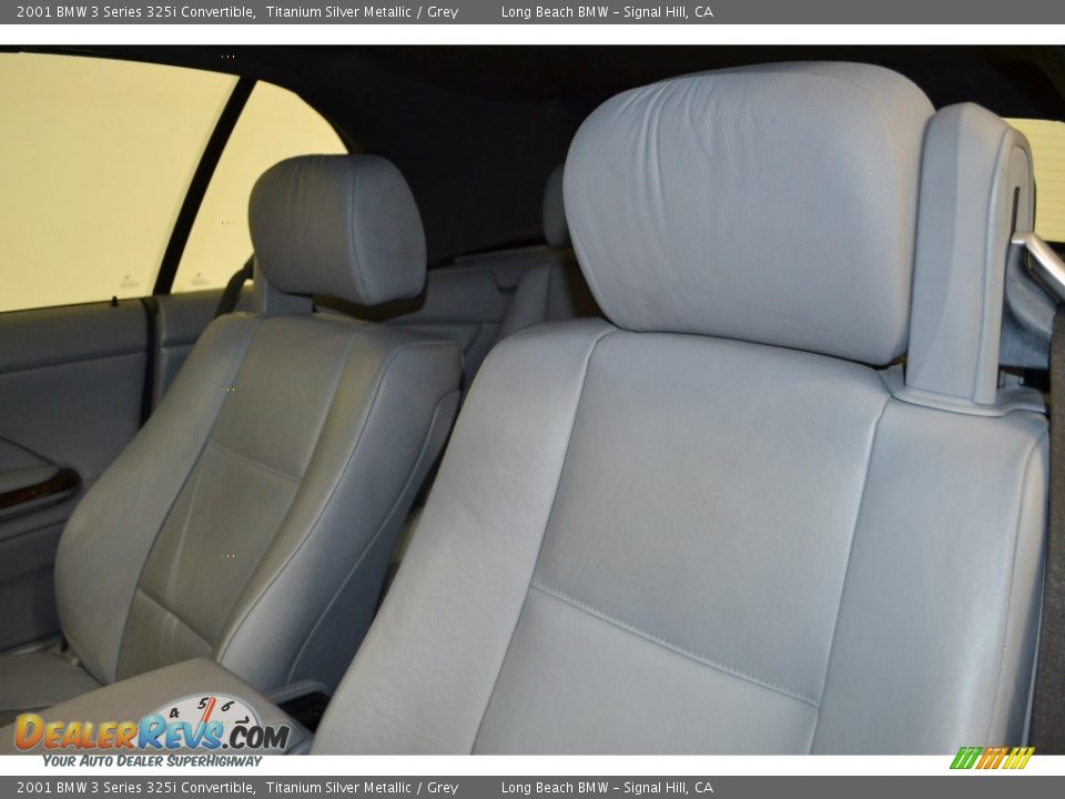 2001 BMW 3 Series 325i Convertible Titanium Silver Metallic / Grey Photo #14