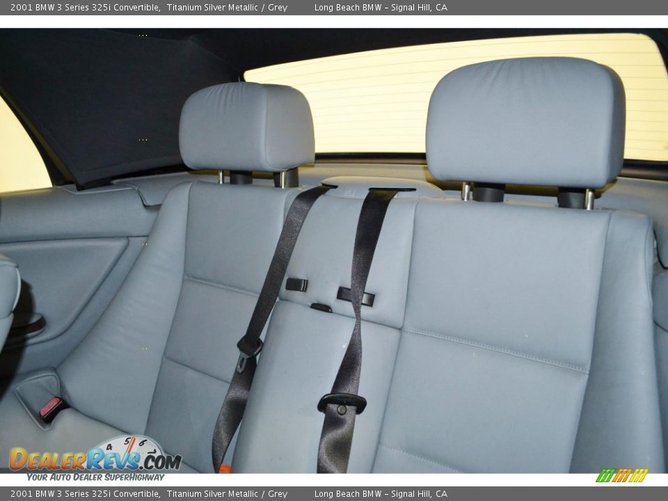 2001 BMW 3 Series 325i Convertible Titanium Silver Metallic / Grey Photo #15