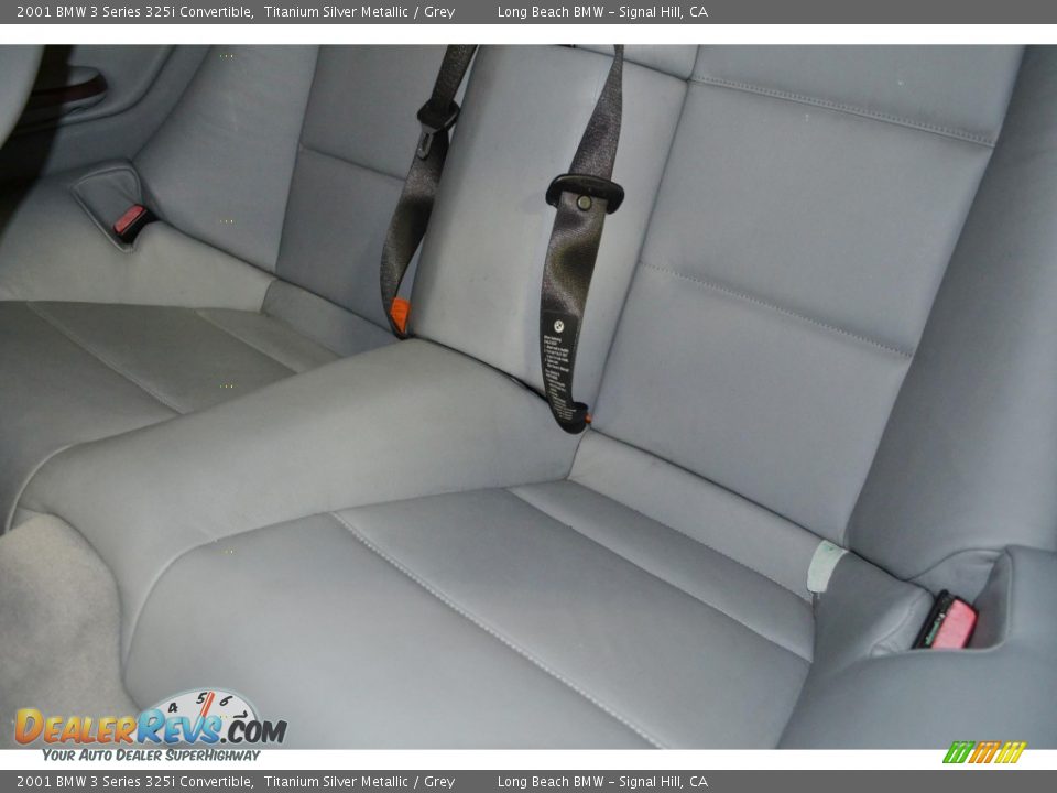 2001 BMW 3 Series 325i Convertible Titanium Silver Metallic / Grey Photo #16