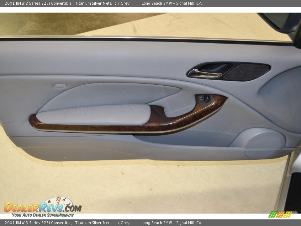 2001 BMW 3 Series 325i Convertible Titanium Silver Metallic / Grey Photo #17