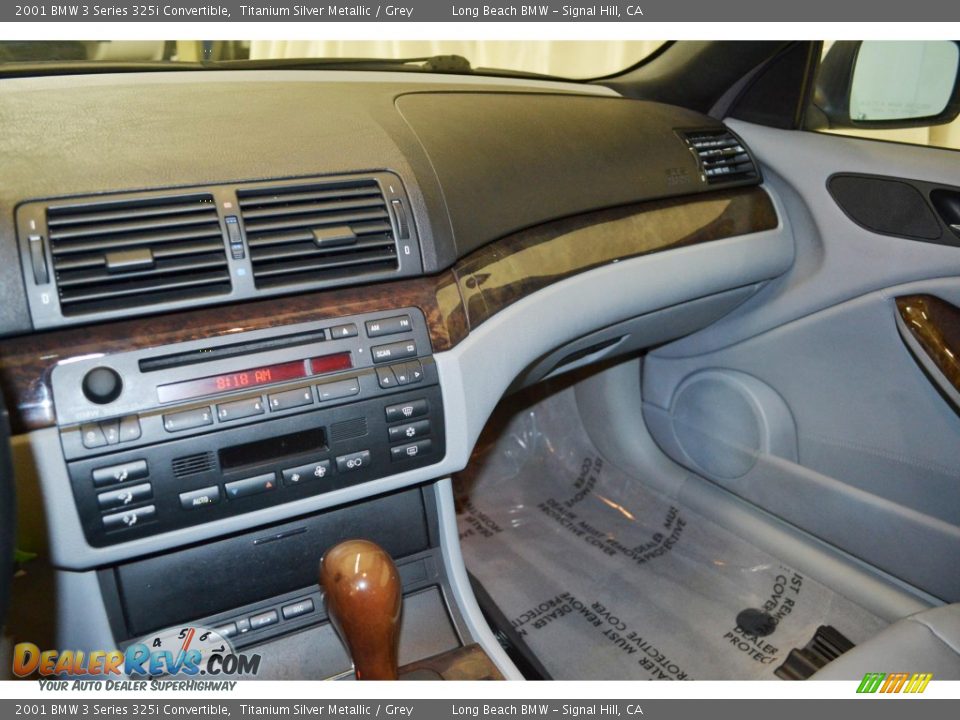 2001 BMW 3 Series 325i Convertible Titanium Silver Metallic / Grey Photo #19