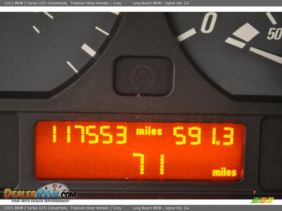 2001 BMW 3 Series 325i Convertible Titanium Silver Metallic / Grey Photo #21