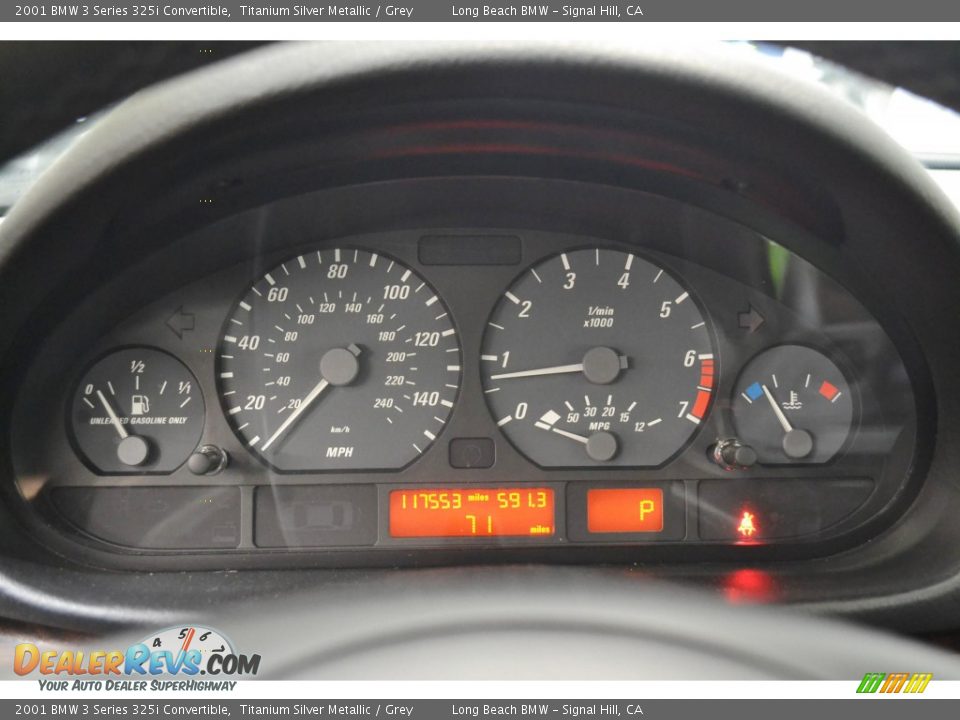 2001 BMW 3 Series 325i Convertible Titanium Silver Metallic / Grey Photo #22