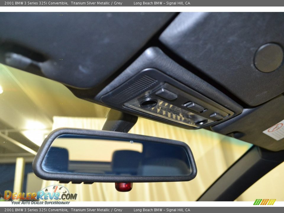 2001 BMW 3 Series 325i Convertible Titanium Silver Metallic / Grey Photo #24
