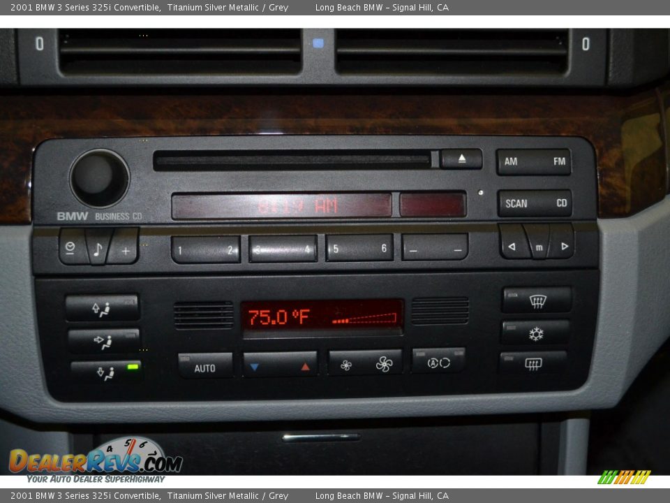 2001 BMW 3 Series 325i Convertible Titanium Silver Metallic / Grey Photo #25