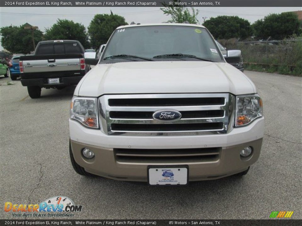 2014 Ford Expedition EL King Ranch White Platinum / King Ranch Red (Chaparral) Photo #1