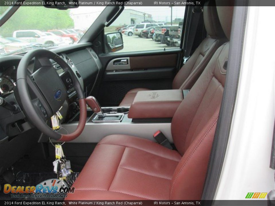 King Ranch Red (Chaparral) Interior - 2014 Ford Expedition EL King Ranch Photo #5