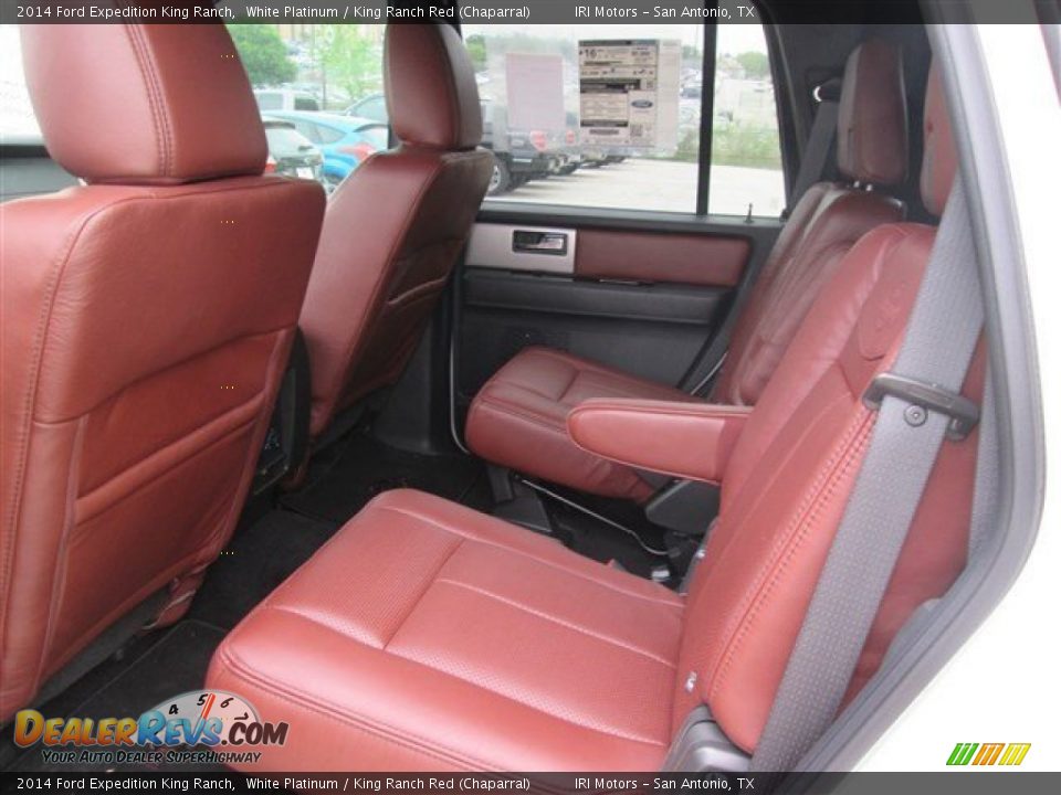 2014 Ford Expedition King Ranch White Platinum / King Ranch Red (Chaparral) Photo #8