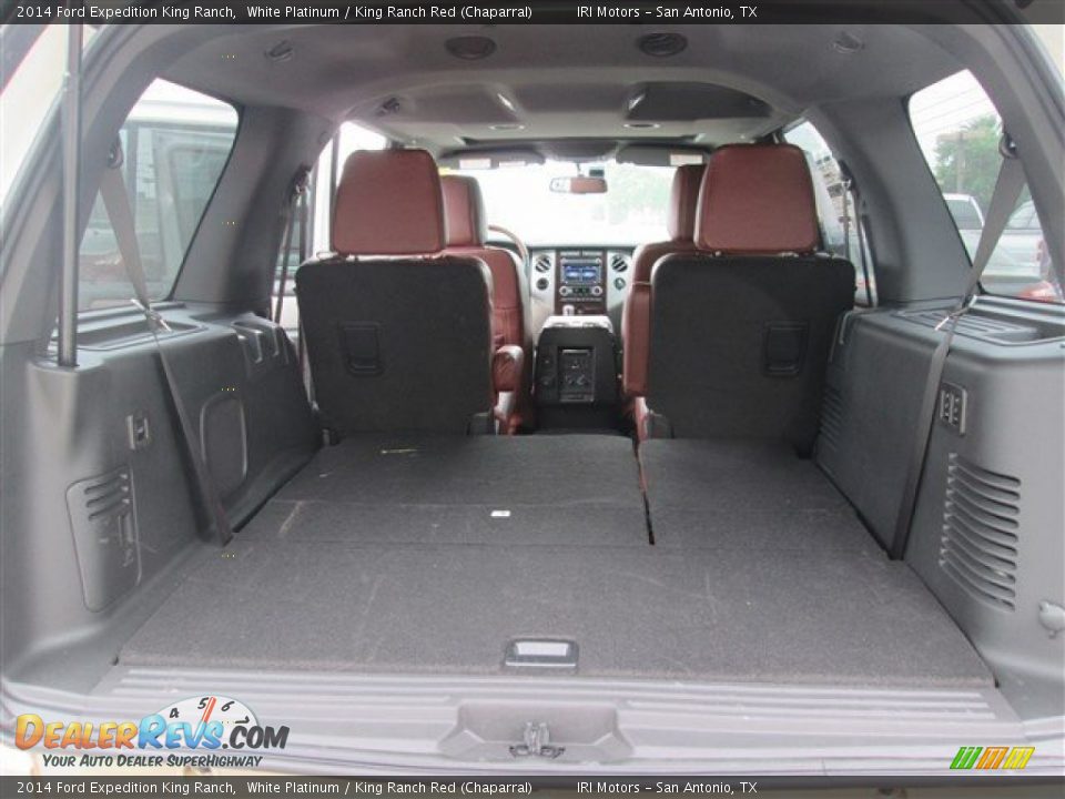 2014 Ford Expedition King Ranch White Platinum / King Ranch Red (Chaparral) Photo #9