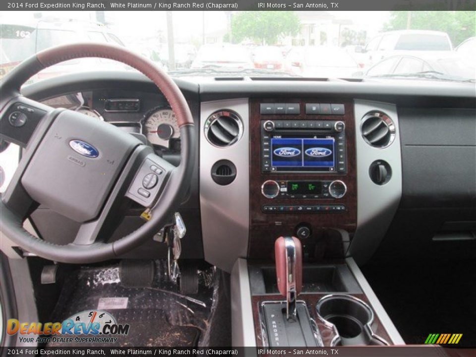 2014 Ford Expedition King Ranch White Platinum / King Ranch Red (Chaparral) Photo #10