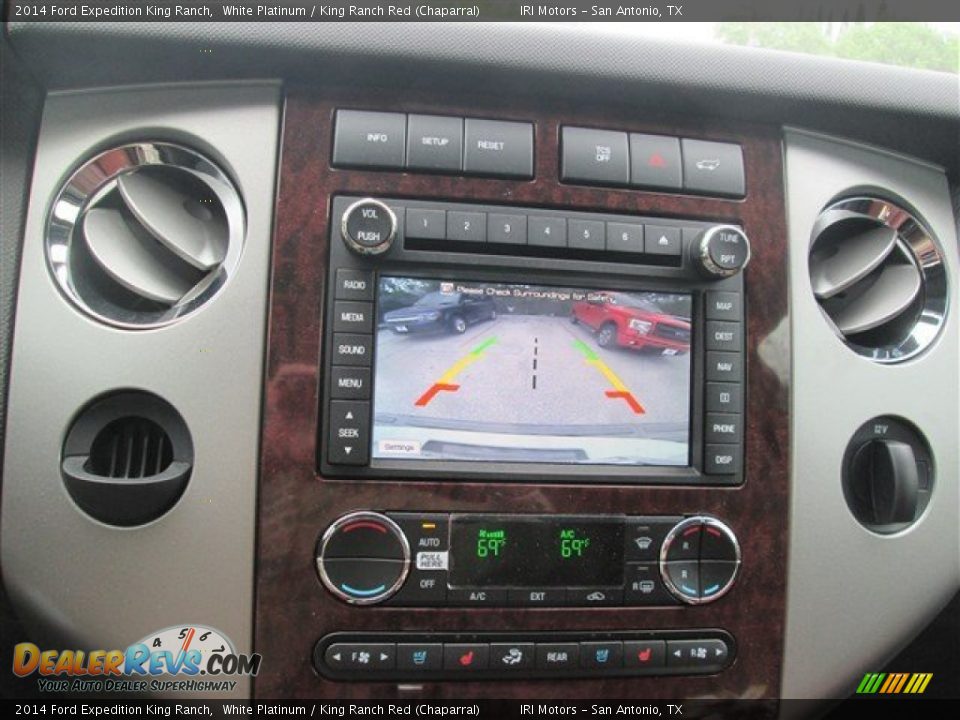 2014 Ford Expedition King Ranch White Platinum / King Ranch Red (Chaparral) Photo #11