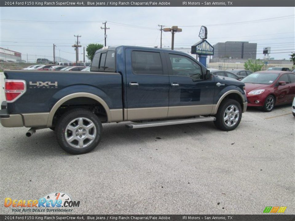 2014 Ford F150 King Ranch SuperCrew 4x4 Blue Jeans / King Ranch Chaparral/Pale Adobe Photo #8