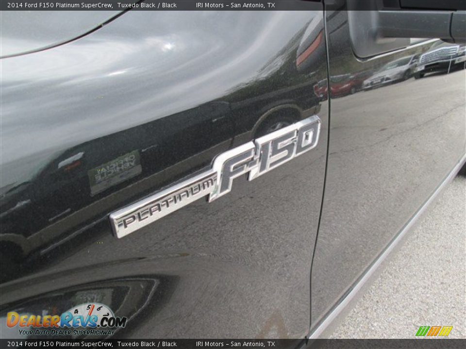 2014 Ford F150 Platinum SuperCrew Tuxedo Black / Black Photo #4