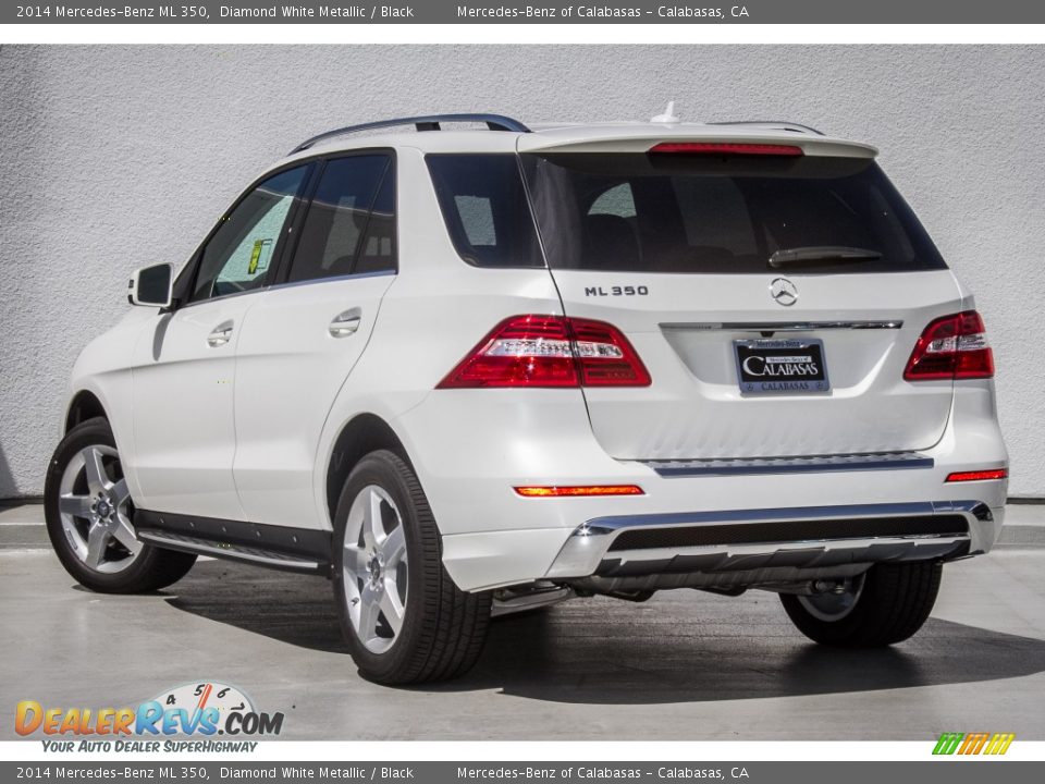 2014 Mercedes-Benz ML 350 Diamond White Metallic / Black Photo #2
