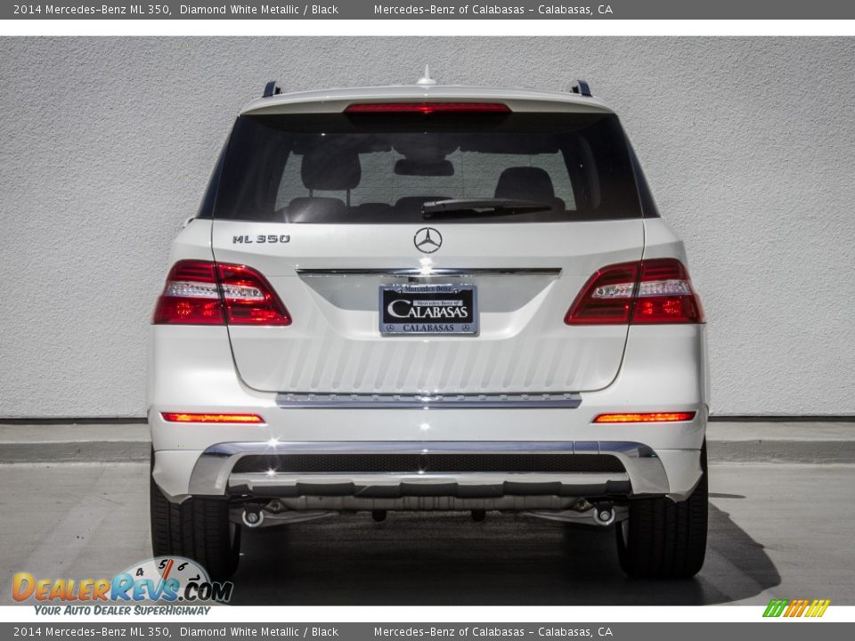 2014 Mercedes-Benz ML 350 Diamond White Metallic / Black Photo #3