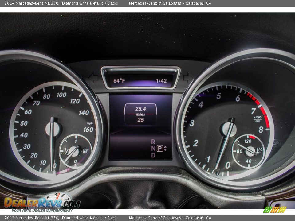 2014 Mercedes-Benz ML 350 Diamond White Metallic / Black Photo #6