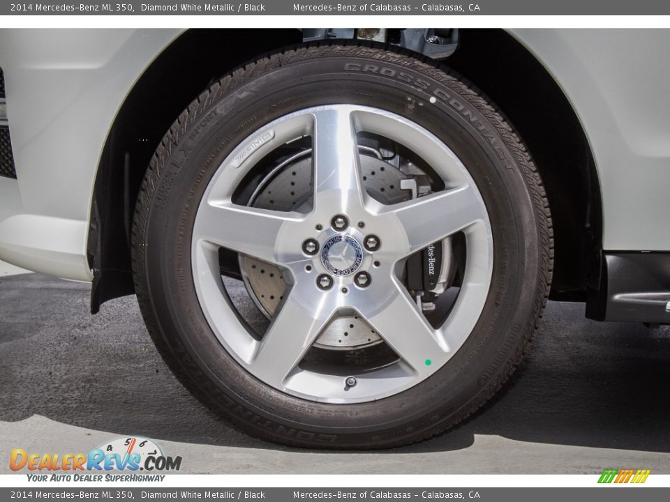 2014 Mercedes-Benz ML 350 Diamond White Metallic / Black Photo #10