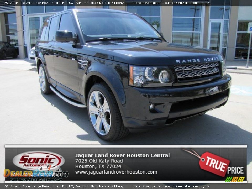 2012 Land Rover Range Rover Sport HSE LUX Santorini Black Metallic / Ebony Photo #1