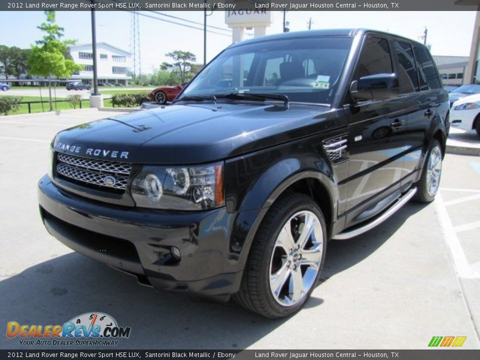 2012 Land Rover Range Rover Sport HSE LUX Santorini Black Metallic / Ebony Photo #5