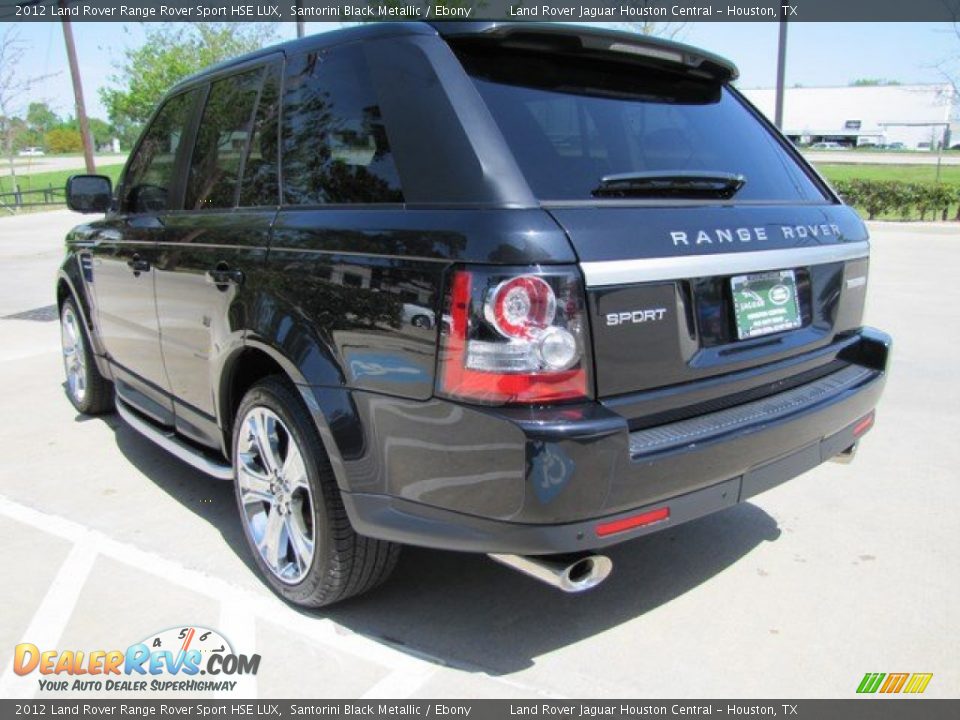 2012 Land Rover Range Rover Sport HSE LUX Santorini Black Metallic / Ebony Photo #8