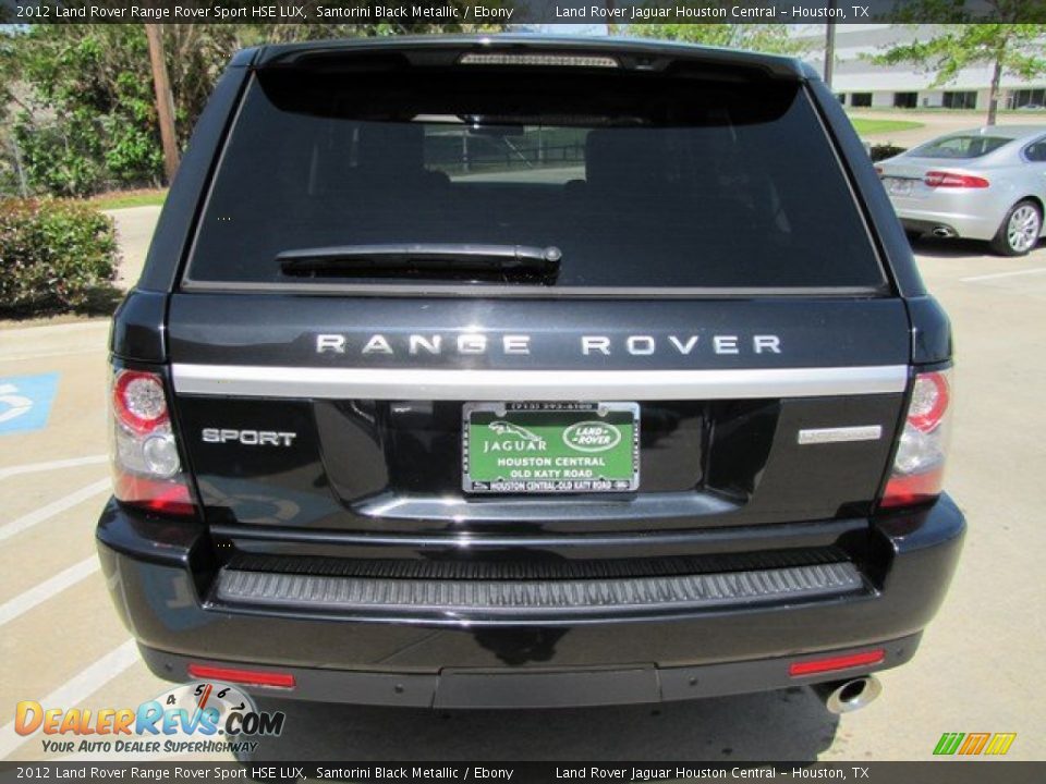 2012 Land Rover Range Rover Sport HSE LUX Santorini Black Metallic / Ebony Photo #9