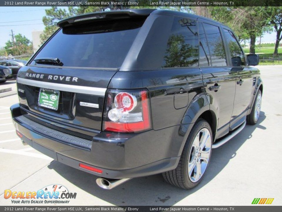2012 Land Rover Range Rover Sport HSE LUX Santorini Black Metallic / Ebony Photo #10