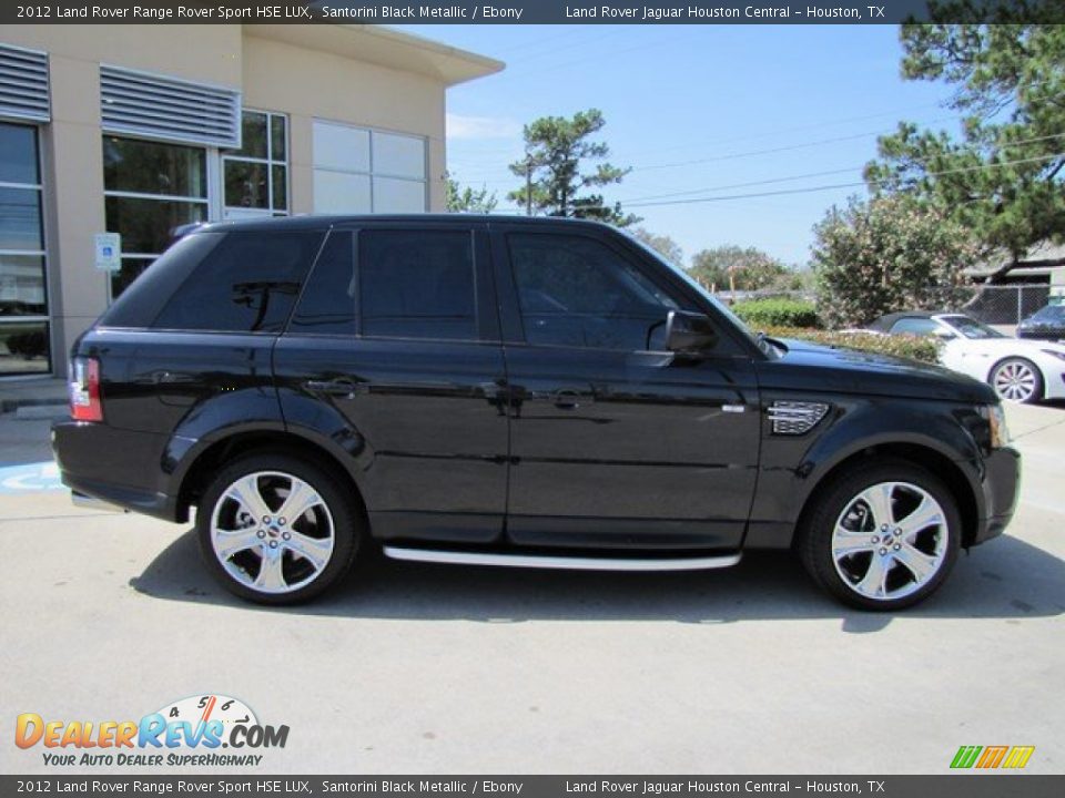 2012 Land Rover Range Rover Sport HSE LUX Santorini Black Metallic / Ebony Photo #11