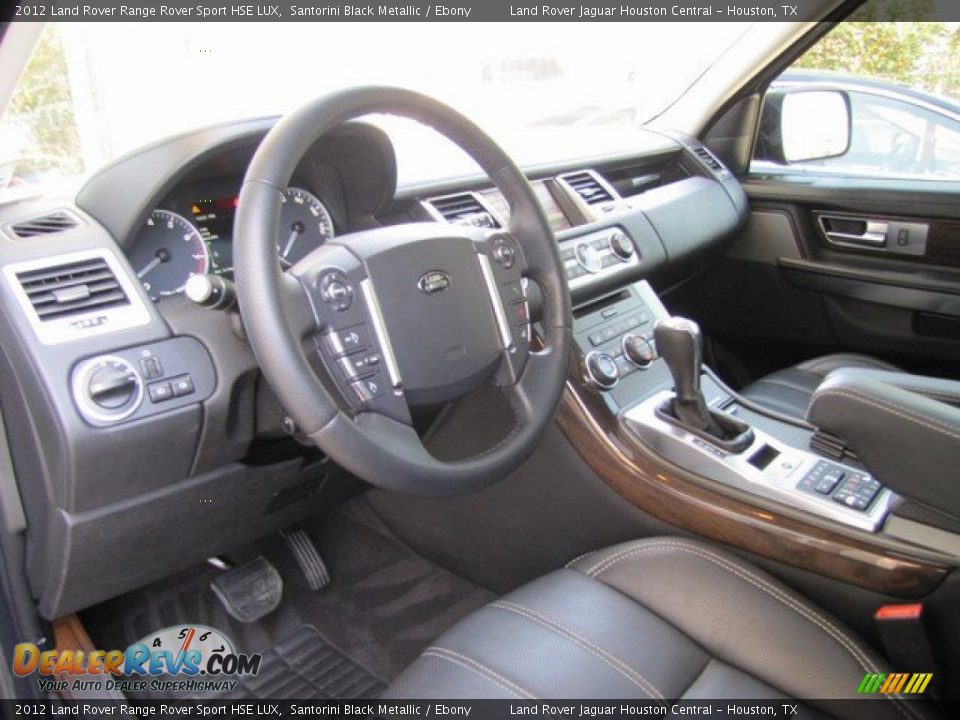 2012 Land Rover Range Rover Sport HSE LUX Santorini Black Metallic / Ebony Photo #12