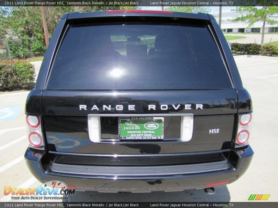 2011 Land Rover Range Rover HSE Santorini Black Metallic / Jet Black/Jet Black Photo #9