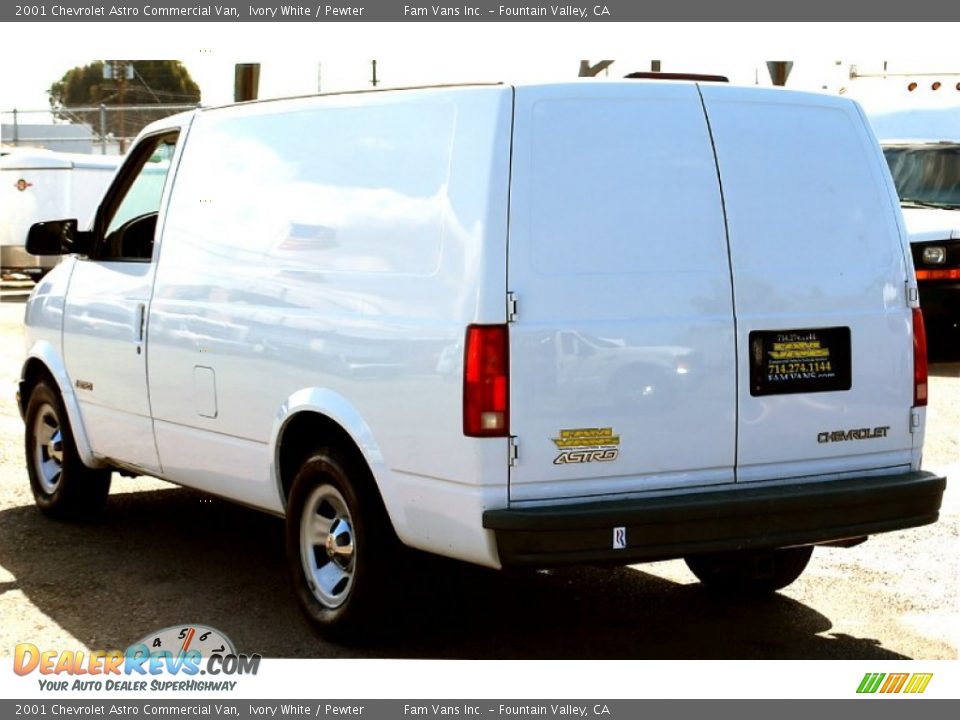 2001 Chevrolet Astro Commercial Van Ivory White / Pewter Photo #8
