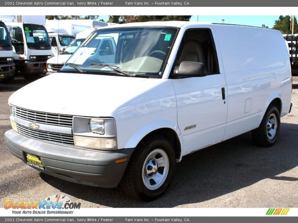 2001 Chevrolet Astro Commercial Van Ivory White / Pewter Photo #9
