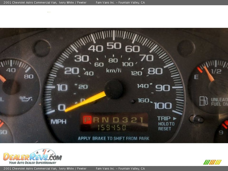 2001 Chevrolet Astro Commercial Van Ivory White / Pewter Photo #17