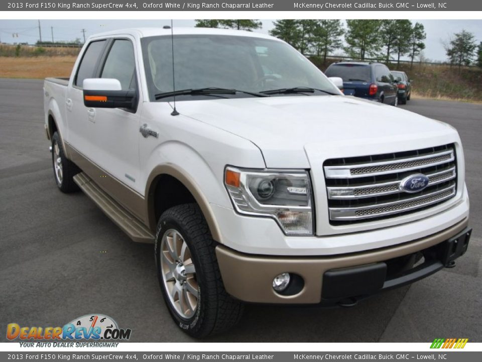 2013 Ford F150 King Ranch SuperCrew 4x4 Oxford White / King Ranch Chaparral Leather Photo #1