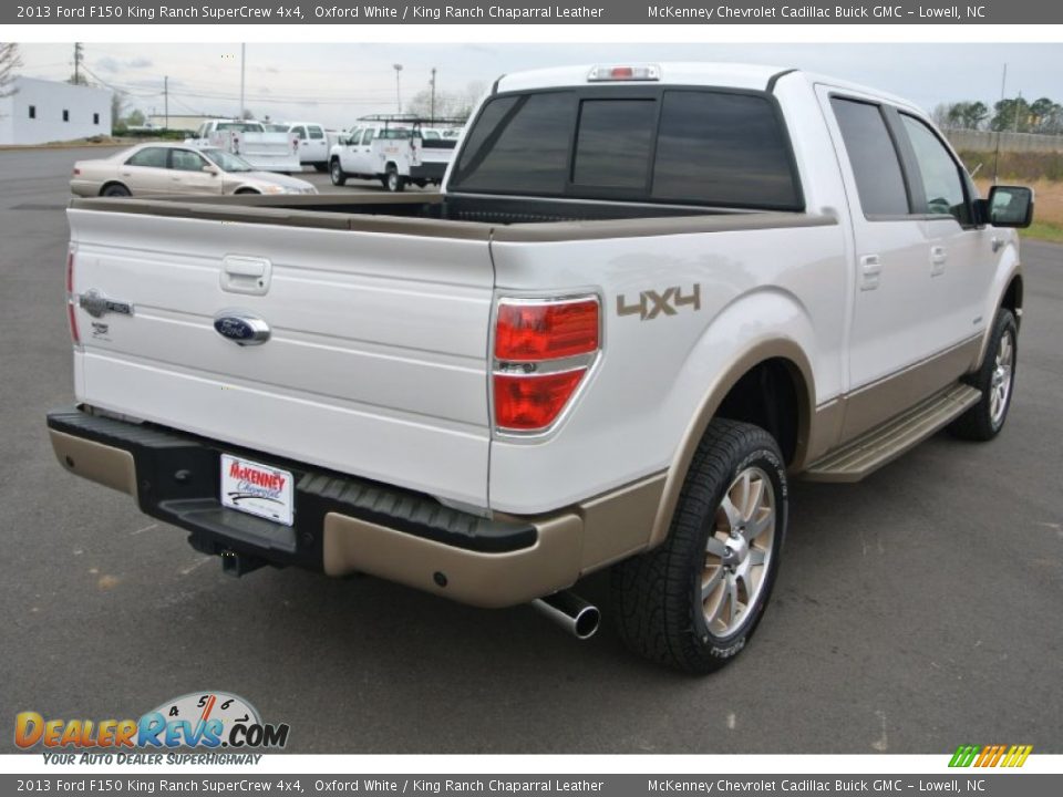 2013 Ford F150 King Ranch SuperCrew 4x4 Oxford White / King Ranch Chaparral Leather Photo #5