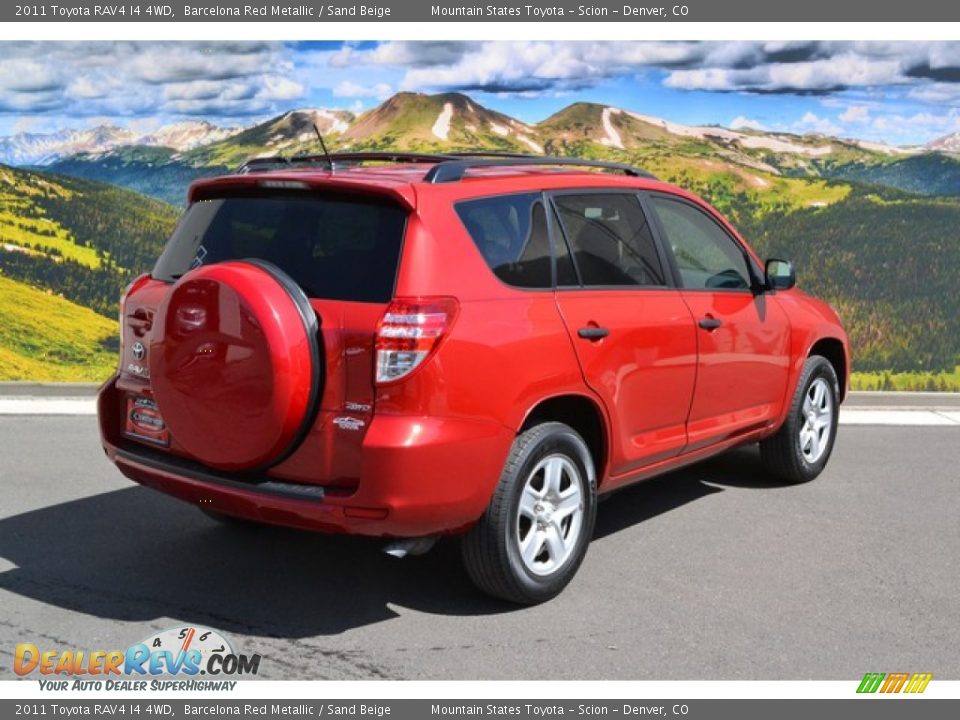 2011 Toyota RAV4 I4 4WD Barcelona Red Metallic / Sand Beige Photo #3