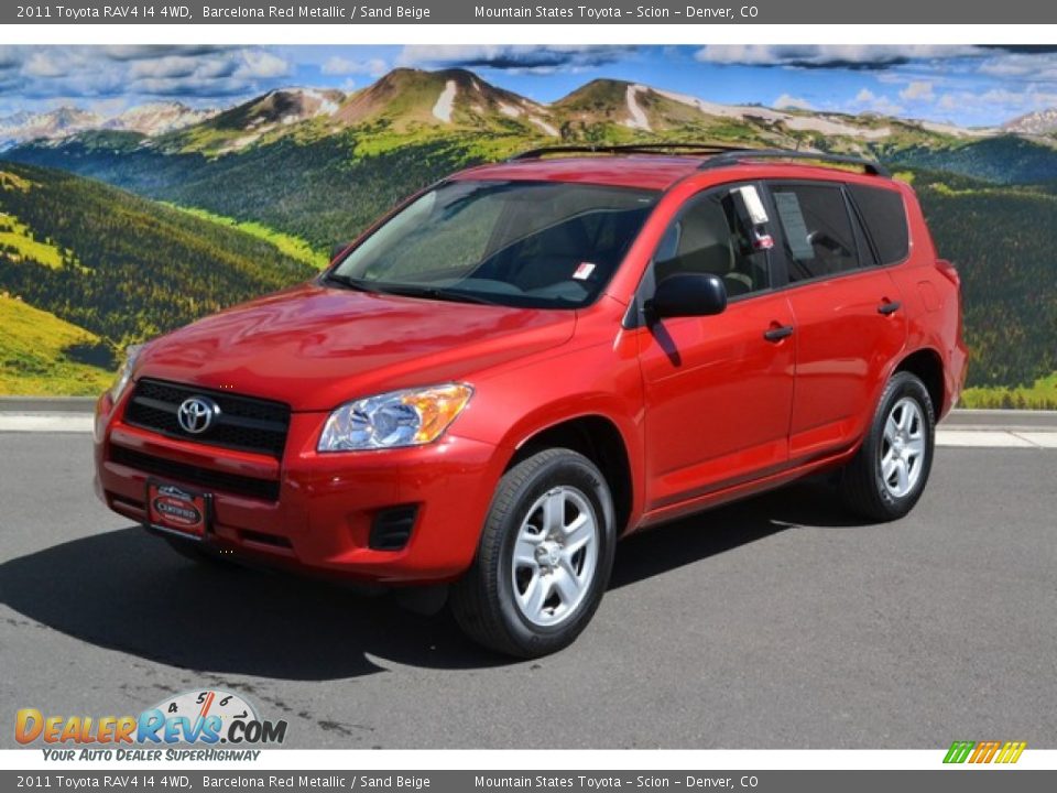 2011 Toyota RAV4 I4 4WD Barcelona Red Metallic / Sand Beige Photo #5