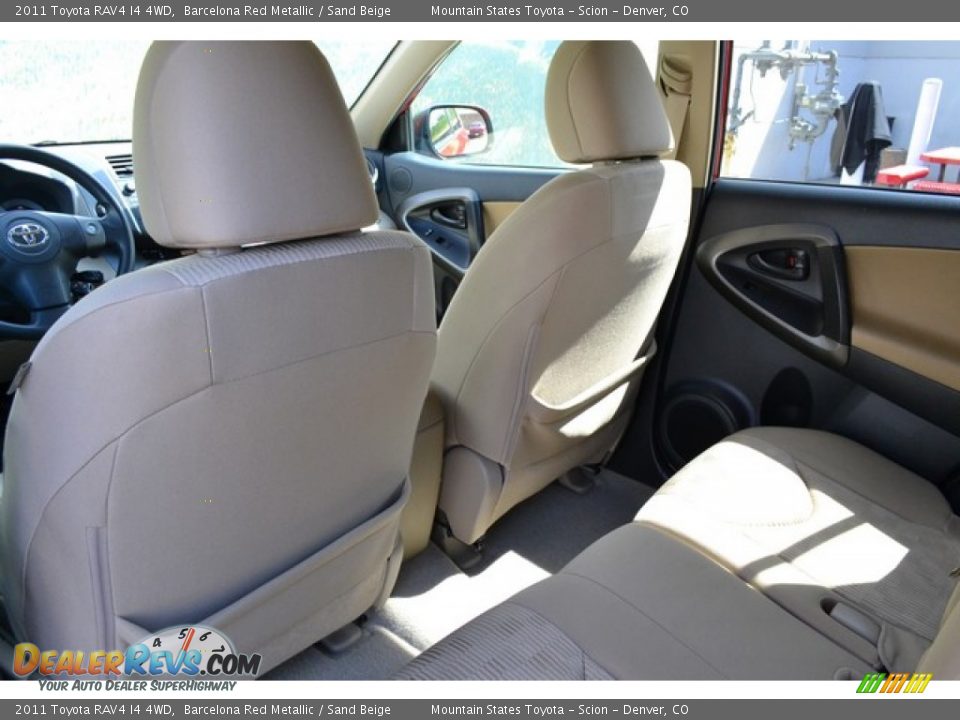 2011 Toyota RAV4 I4 4WD Barcelona Red Metallic / Sand Beige Photo #17