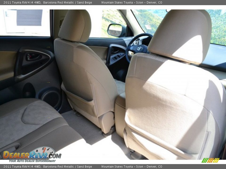 2011 Toyota RAV4 I4 4WD Barcelona Red Metallic / Sand Beige Photo #18