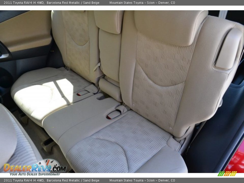 2011 Toyota RAV4 I4 4WD Barcelona Red Metallic / Sand Beige Photo #20